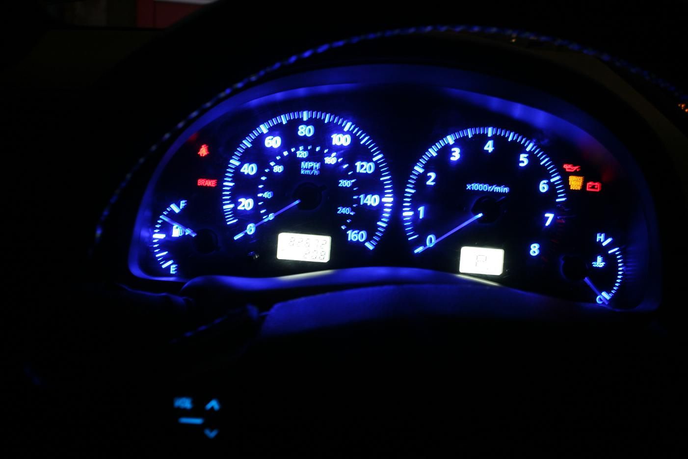 Anyone know how to change color of dash lights from orange to blue